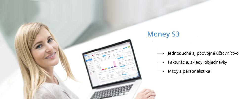 Money S3 - Jednoduché aj podvojné účtovníctvo - Fakturácia, sklady, objednávky - Mzdy a personalistika